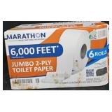 Marathon Jumbo toilet paper rolls 6 rolls