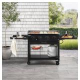4-Burner Propane Gas Griddle w/ Cover, UNTESTED,