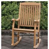 (MSRP: $210) Teak Porch Rocker