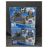 2- 80ct. Boxes of 55-Gallon Drum Liners