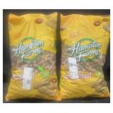 2-5lb bags of Hampton Farms unsalted roasted