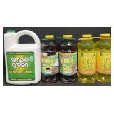 140oz Simple Green cleaner & 4-60 fl oz Pine-Sol