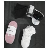 Women's socks. No Show, low cut and crew. Most
