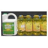 140oz Simple Green cleaner & 4-60 fl oz Pine-Sol