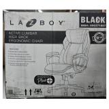 Lazboy Black Ergonomic Chair. Not checked for
