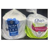 204 Ultra dinner paper plates & 165 Chinet
