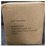 2pk. Deck Impressions Solar Gutter Lights