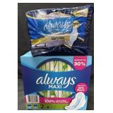 2- 36ct. Bags of Always Ultra Thin Size 5 Pads