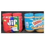 2- Jif creamy peanut butter 48oz each. Skippy