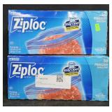2- Ziploc gallon freezer bags 38 count each