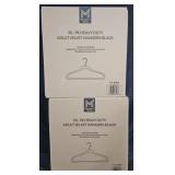 Heavy duty velvet clothes hangers 100 count
