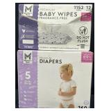 160ct. Box of Premium Size 5 Diapers