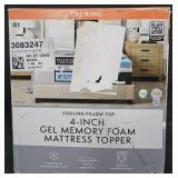 Cal. King size 4' cooling pillow top mattress