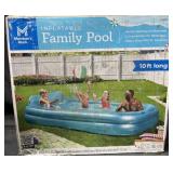 10ft. Inflatable Family Pool, Untested