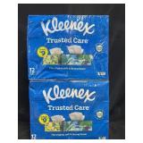24 flat boxes of Kleenex tissues