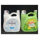 1.17 gal. Downy Soft detergent & 1.12 gal. Gain