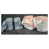 Trash bags out of packaging. 4 rolls, size and