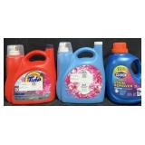 128 fl oz Tide detergent, 1.17 gal. Downy fabric