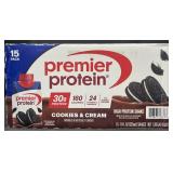15-11oz Premier Protein Cookies & Cream shakes