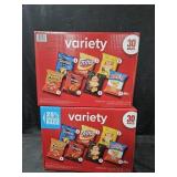 2- Frito Lay variety snack chips 30 count boxes