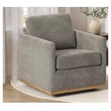 (MSRP: $345) Modern Classic Fabric Swivel Chair,