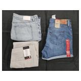 Women's size 14 Levi's jean shirts and pants.