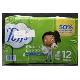Puffs Plus Lotion facial tissue 12 boxes