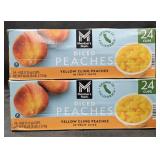 2- Diced Peaches 24 individual cups each box