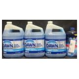 3 gal. Dawn pot & pan detergent & 38 fl oz F