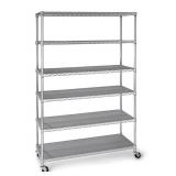 6-Tier NSF Heavy Duty Wire Shelving, 47.75' W x