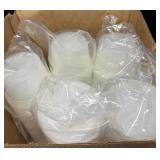 Box of 16oz. Translucent Plastic Containers and