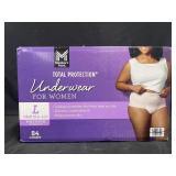 84 size Large Total Protection underwear for