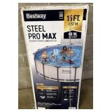 Bestway 15ft. Steel Pro Max Pool, UNTESTED