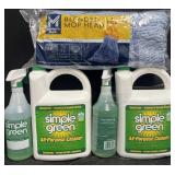 342 fl oz Simple Green cleaner & 2 blended mop