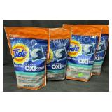 4- 18ct. Bags of Tide Ultra Oxi Power Pods