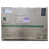Amelia Fabric Swivel Counter Stool