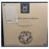 30? Pink Dahlia Wreath