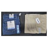 Men's size 32x34 jeans and size 30x32 pants. New