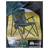 Hard Arm Chair. Green