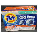 72ct. Box of Tide Ultra Oxi Power Pods