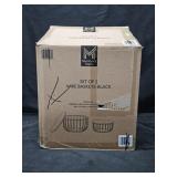Wire Baskets. Set of 2, black