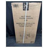 All Terrain Folding Wagon, Grey, Strapped