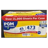 45ct. Box of POM Toilet Paper Individually