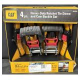 CAT 4Pc. Heavy-Duty Ratchet Tie Down and Cam