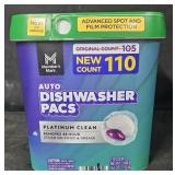 Dishwasher pacs 110 count