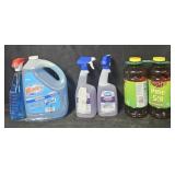 Windex 1 gallon w/ spray bottle. 2- Dawn kitchen