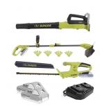 Sun Joe 24V Cordless 3-Tool Garden Combo Kit: