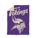 Logo Brands Minnesota Vikings Luxe Dreams Throw,