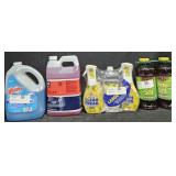 Windex 1 gallon partial. Sanitizer 1 gallon. Mr.