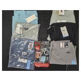Men's size Large shirts, shorts and boxer briefs.